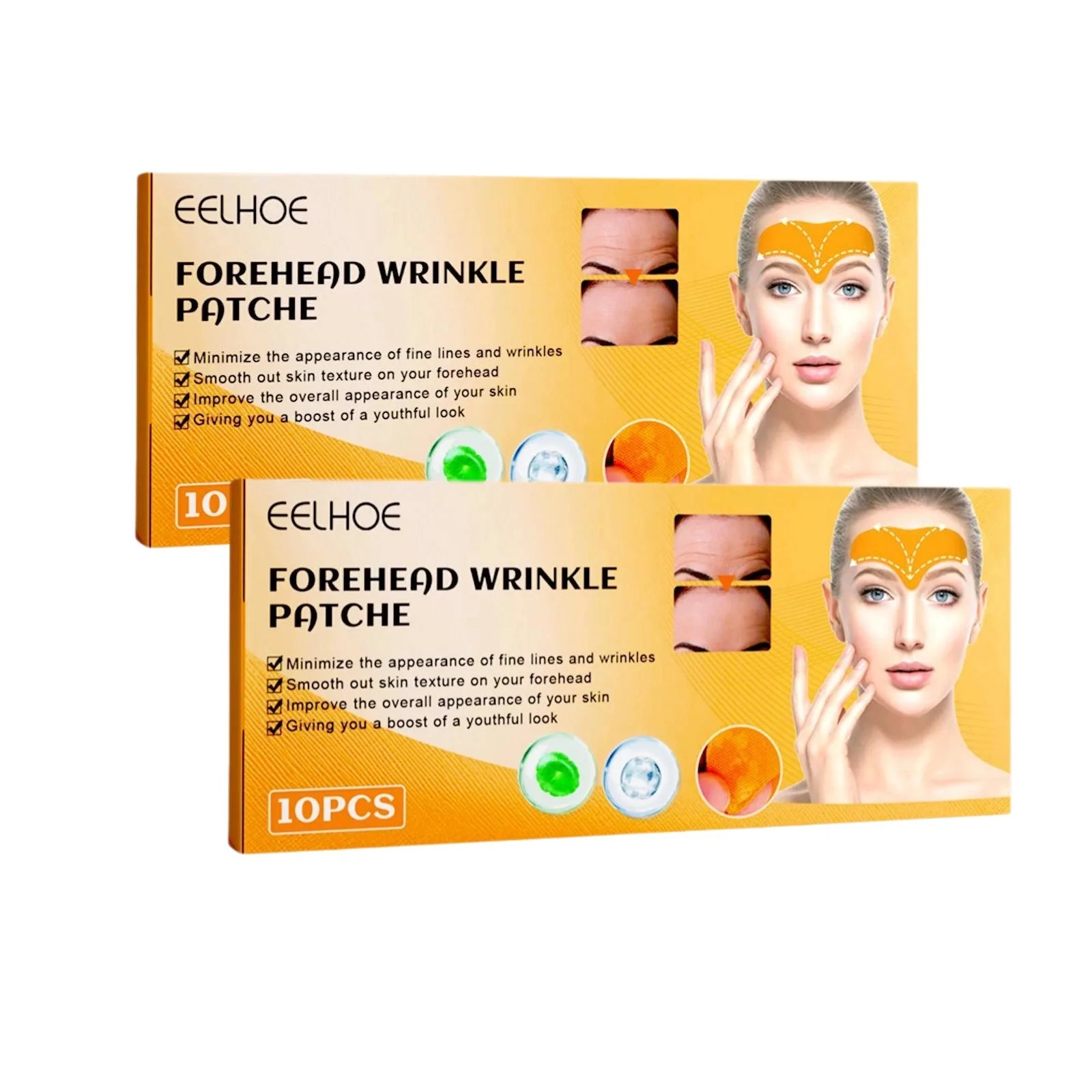 Forehead wrinkle Patch Reduce Fine Lines Firming Smoothing Tighten forehead Collagen Gel Patch Skin Care Stickers for women