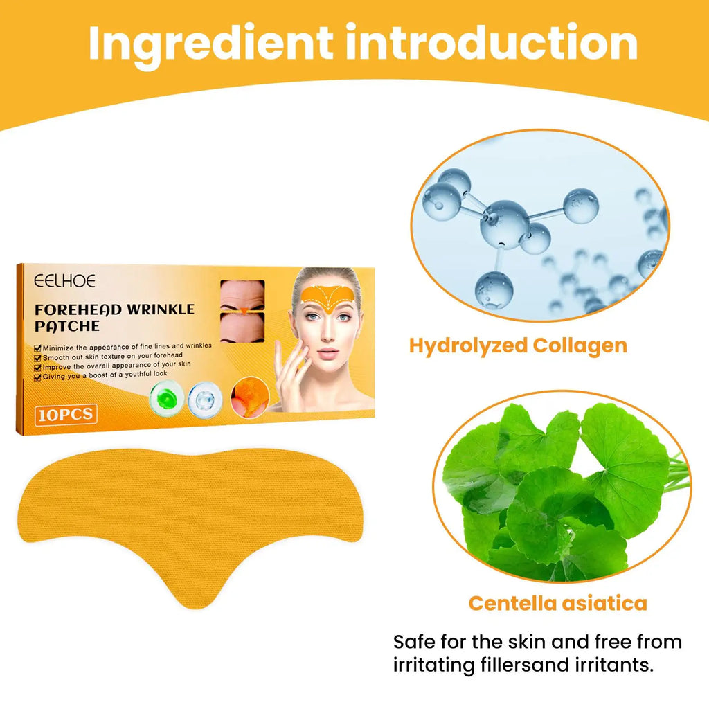 Forehead wrinkle Patch Reduce Fine Lines Firming Smoothing Tighten forehead Collagen Gel Patch Skin Care Stickers for women
