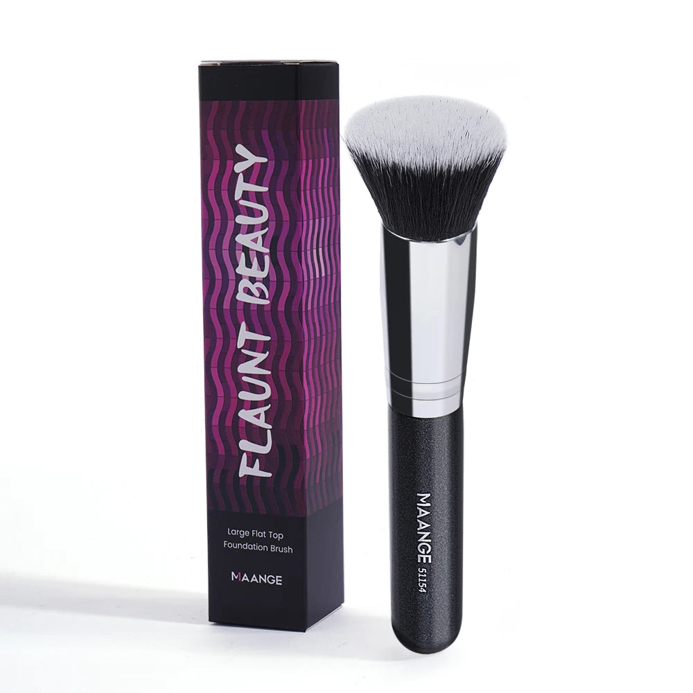 Maange 1PCS Makeup Brush with Box Foundation Concealer Powder Blush Contour Brush Dense Soft Bristle Brush Beauty Tool For Women